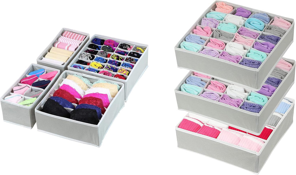 Underwear/Bra Drawer Organizer + Socks/Underwear Drawer Organizer