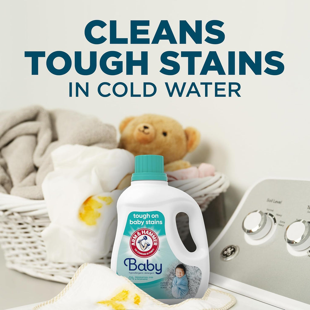 Baby, 77 Loads Hypoallergenic Liquid Laundry Detergent, 100.5 Fl Oz