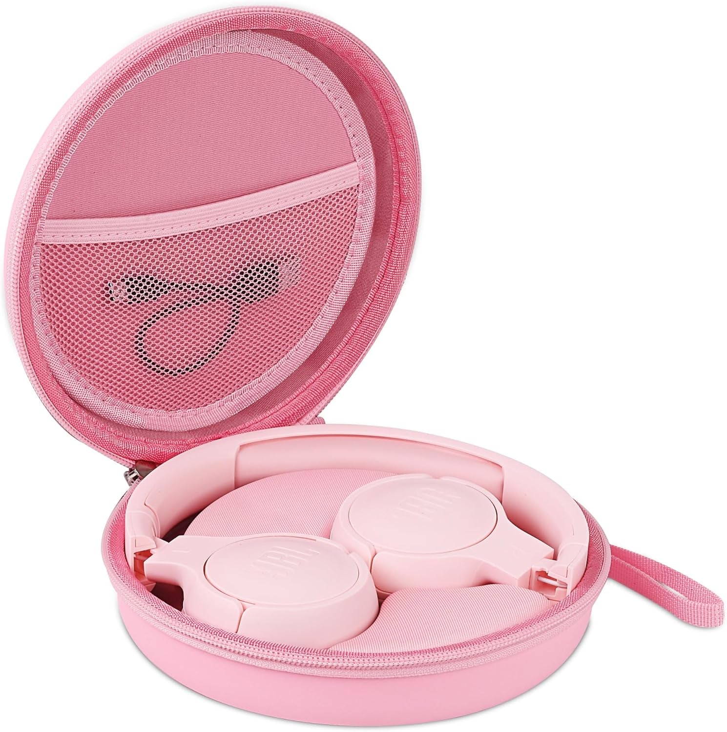 Headphone Case for JBL Tune 510BT 520BT, Hard Portable Headphone Carrying Case, over Ear Headphone Storage Protective Case(Pink)