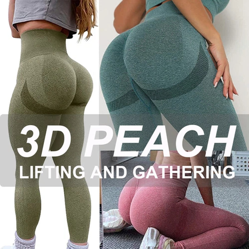 Hot Women Push up Anti-Cellulite Yoga Pants Ruched Workout Gym Tik Tok Leggings