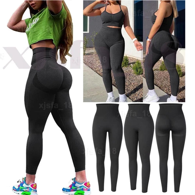 Hot Women Push up Anti-Cellulite Yoga Pants Ruched Workout Gym Tik Tok Leggings