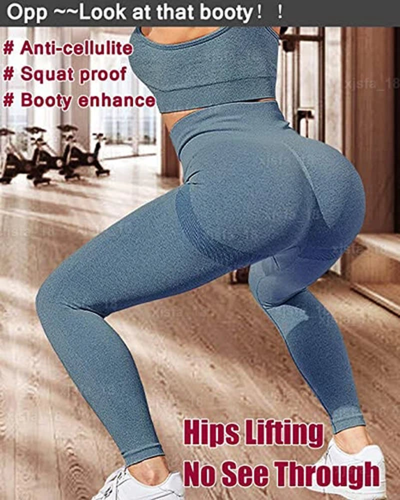 Hot Women Push up Anti-Cellulite Yoga Pants Ruched Workout Gym Tik Tok Leggings