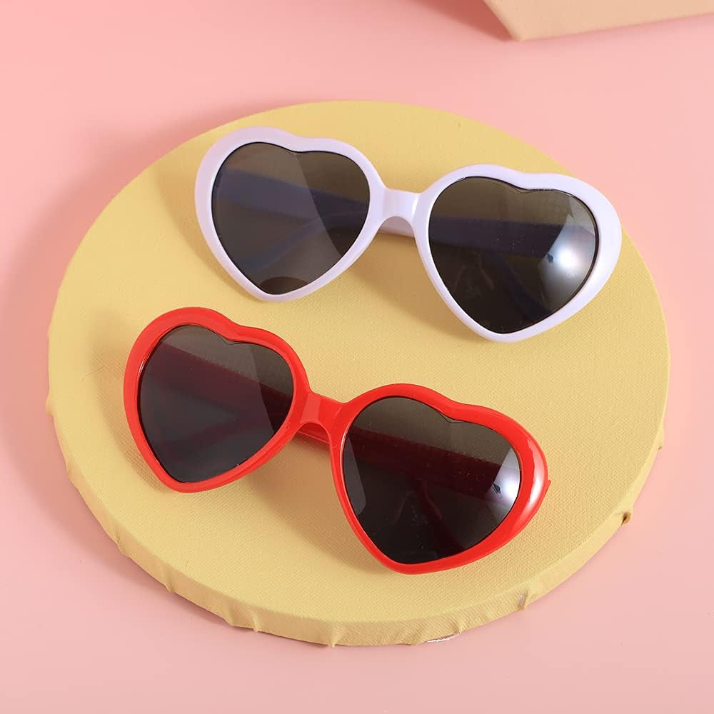 Heart Sunglasses Heart Refraction Glasses Heart Shaped Diffraction Rave Light Accessories