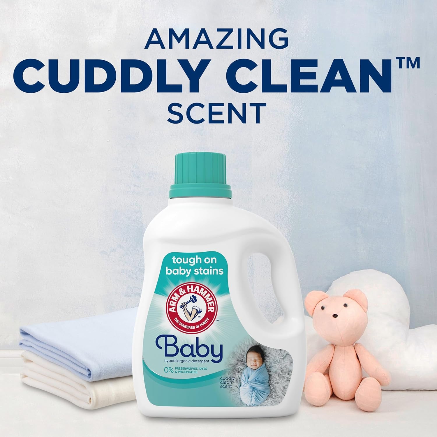 Baby, 77 Loads Hypoallergenic Liquid Laundry Detergent, 100.5 Fl Oz