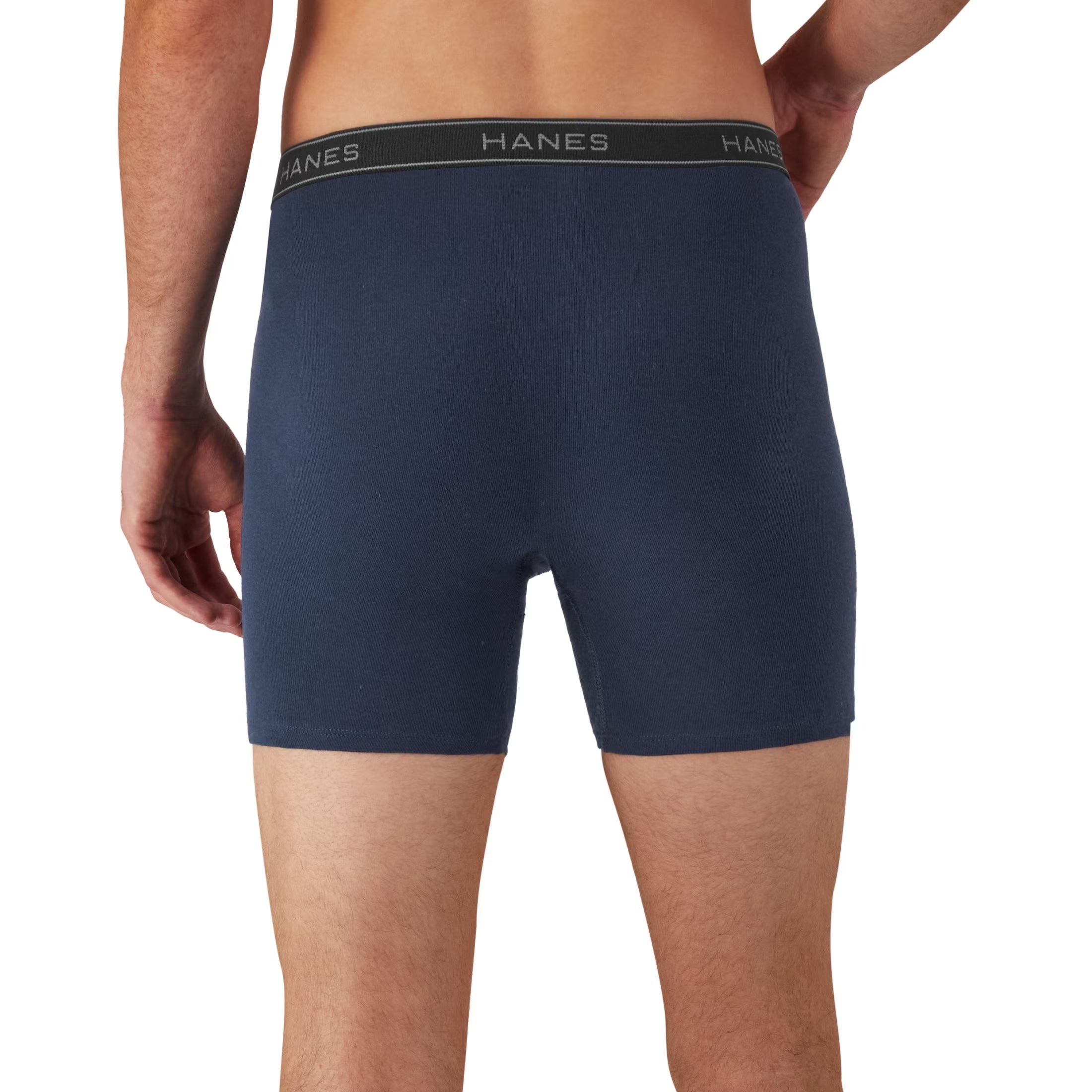 Underwear Boxer Briefs, 6-Pack, Moisture-Wicking Underwear, Cotton, Solids