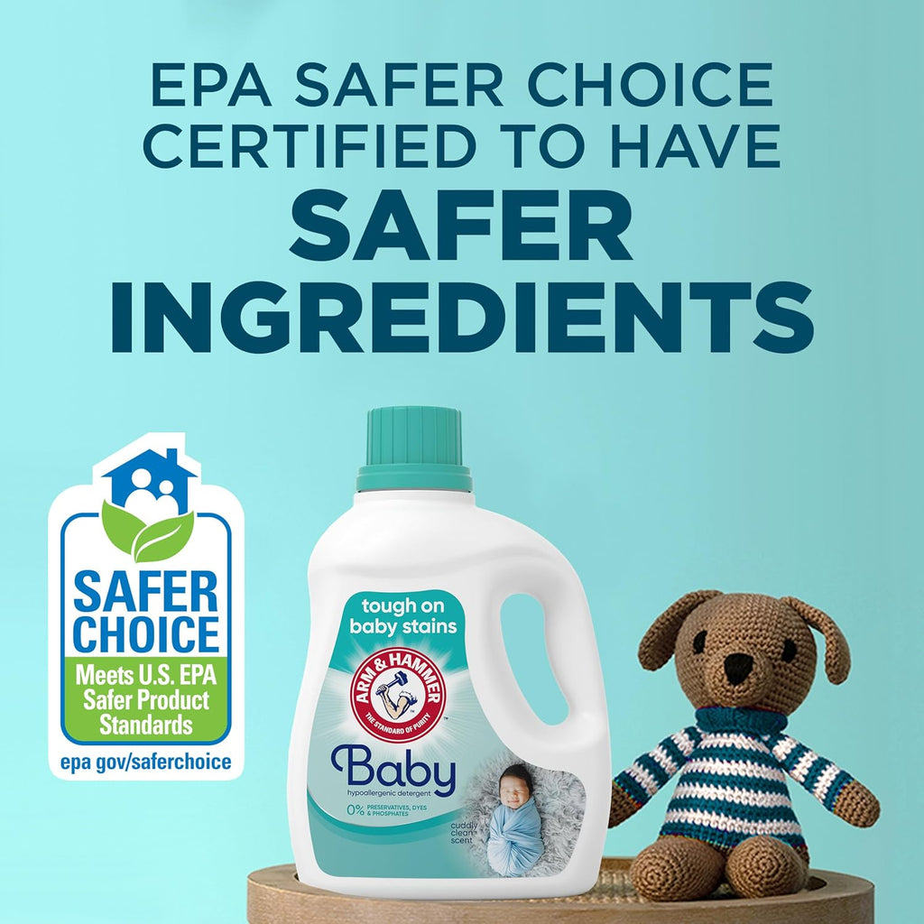 Baby, 77 Loads Hypoallergenic Liquid Laundry Detergent, 100.5 Fl Oz