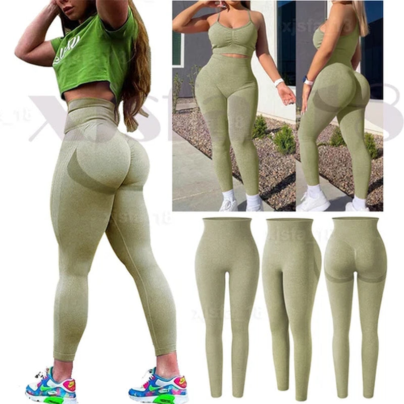 Hot Women Push up Anti-Cellulite Yoga Pants Ruched Workout Gym Tik Tok Leggings