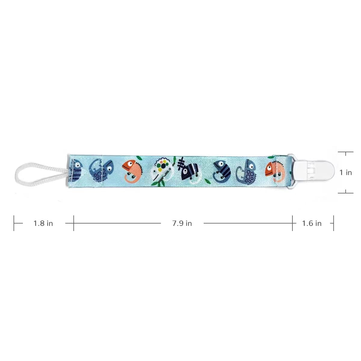 5 Pack Silicone Pacifier Clips for Boys and Girls Newborn