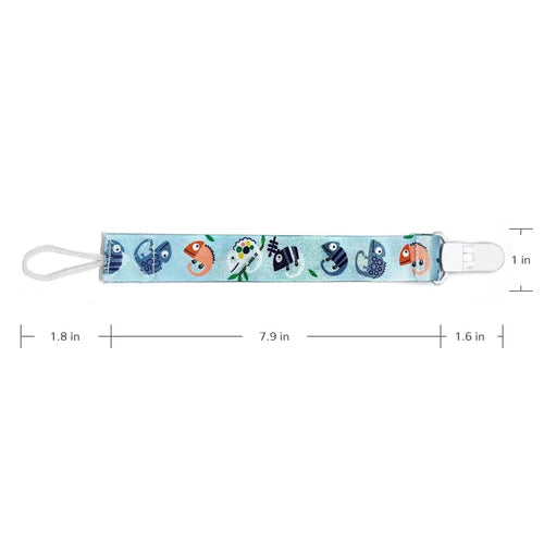 5 Pack Silicone Pacifier Clips for Boys and Girls Newborn