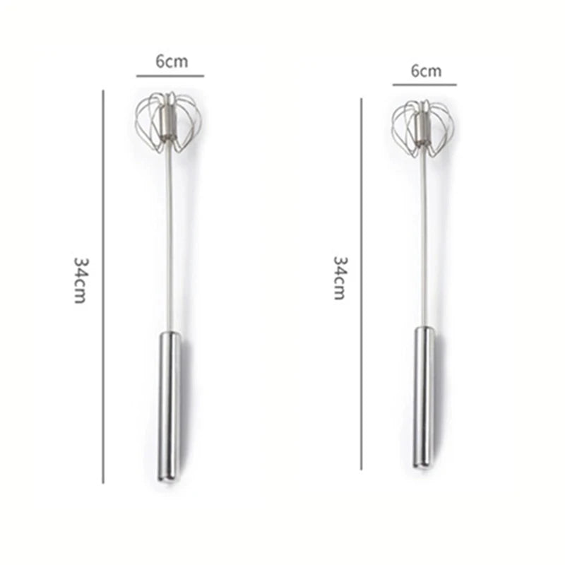 1PC Stainless Steel Eggs Whisk Eggs Beater Mixer Manual Semi Hand Mixer Cooking Tools Baking Tools Kitchen Stuff Accessories