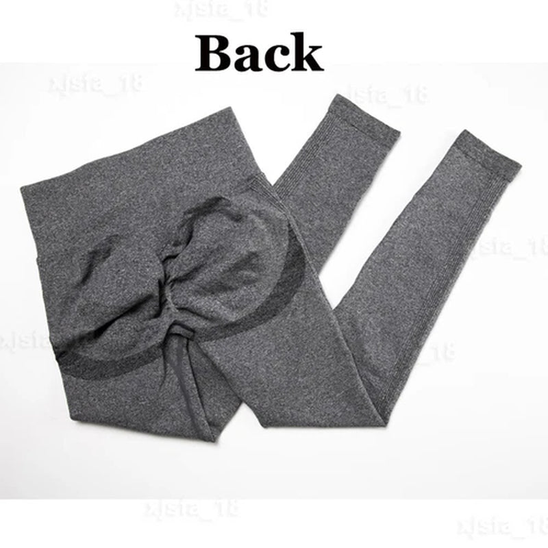 Hot Women Push up Anti-Cellulite Yoga Pants Ruched Workout Gym Tik Tok Leggings