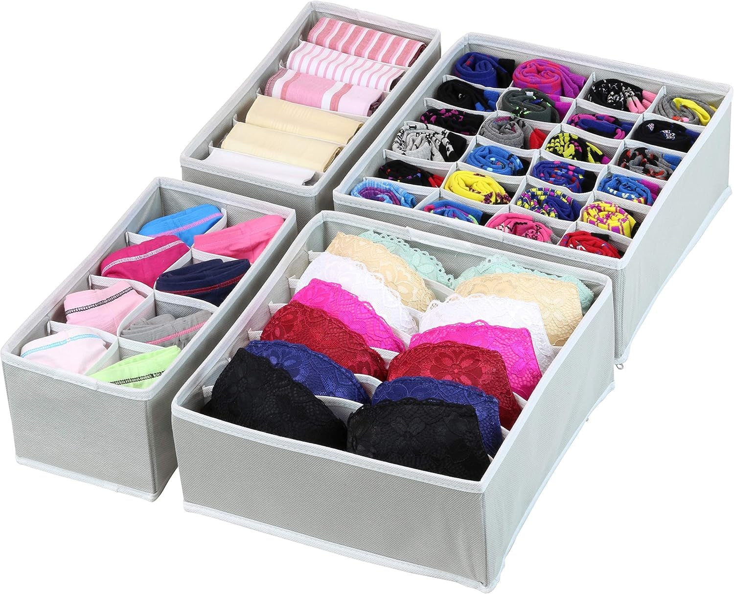 Underwear/Bra Drawer Organizer + Socks/Underwear Drawer Organizer