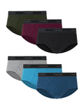 Underwear Mid-Rise Brief 6-Pack , Comfort Flex Underwear for Men