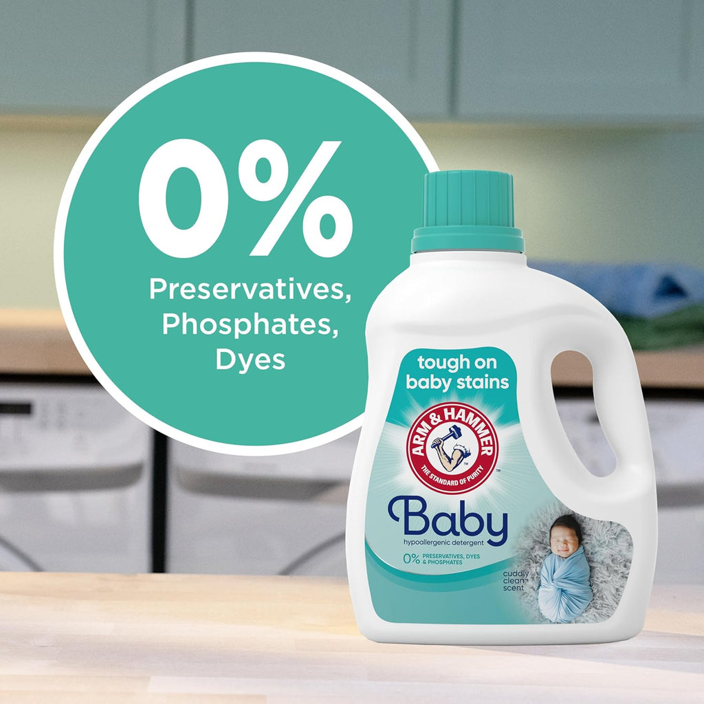 Baby, 77 Loads Hypoallergenic Liquid Laundry Detergent, 100.5 Fl Oz
