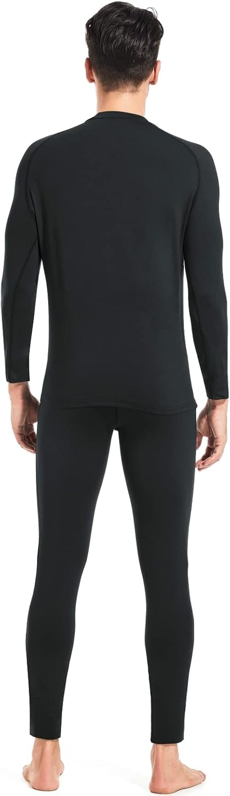 Thermal Underwear for Men Long Johns Fleece Lined Winter Warm Base Layer Set Bottom Top for Cold Weather