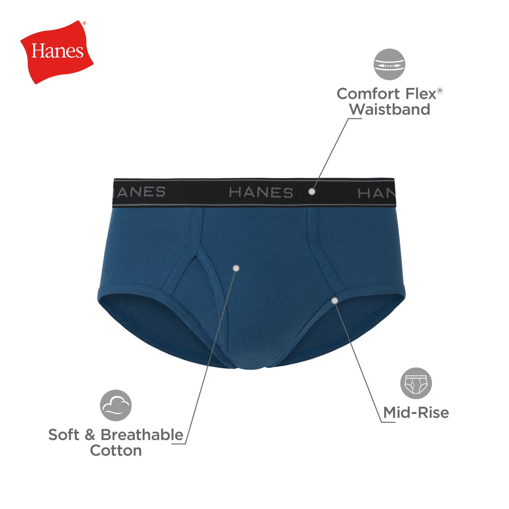 Underwear Mid-Rise Brief 6-Pack , Comfort Flex Underwear for Men