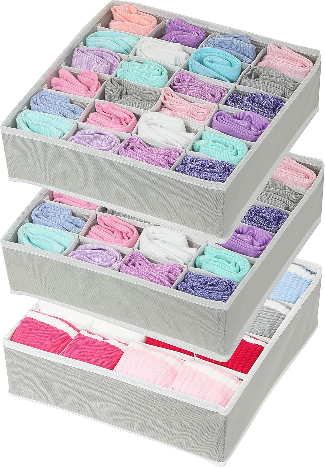 Underwear/Bra Drawer Organizer + Socks/Underwear Drawer Organizer