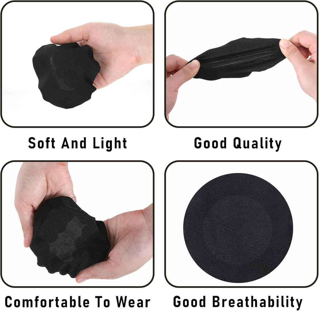 2 Pairs Headphone Covers, Washable Headphone Ear Covers Stretchable Headphone Covers for Ears Black Headset Ear Covers Earphone Covers Headphone Ear Covers Replacement