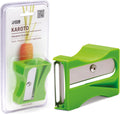 Karoto Carrot Sharpener | Vegetable Peeler | Veggie Peeler & Cucumber Peeler | Fun Kitchen Gadgets | from a Series of Unique Peelers for Kitchen | Fun Kitchen Stuff | by  (Green)